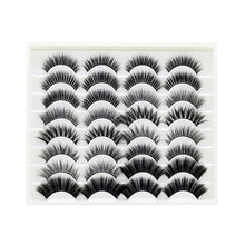 Load image into Gallery viewer, 16 Pairs Of mixed False Eyelashes 3D Chemical Fiber Eyelashes Stage Costumes Are Natural And Comfortable
