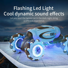 Load image into Gallery viewer, D876 1:16 4WD RC Car Radio Gesture Induction Music Light Twist High Speed Stunt Remote Control Off Road Drift Vehicle Cars Model
