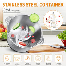 Load image into Gallery viewer, Stainless Steel Electric Meat Grinder Food Processor Chopper Kitchen Machines Vegetable Chopper Slicer Machine Household Grinder
