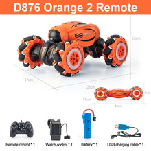 Load image into Gallery viewer, D876 1:16 4WD RC Car Radio Gesture Induction Music Light Twist High Speed Stunt Remote Control Off Road Drift Vehicle Cars Model
