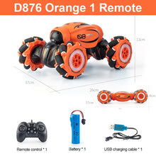 Load image into Gallery viewer, D876 1:16 4WD RC Car Radio Gesture Induction Music Light Twist High Speed Stunt Remote Control Off Road Drift Vehicle Cars Model
