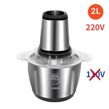 Load image into Gallery viewer, Stainless Steel Electric Meat Grinder Food Processor Chopper Kitchen Machines Vegetable Chopper Slicer Machine Household Grinder
